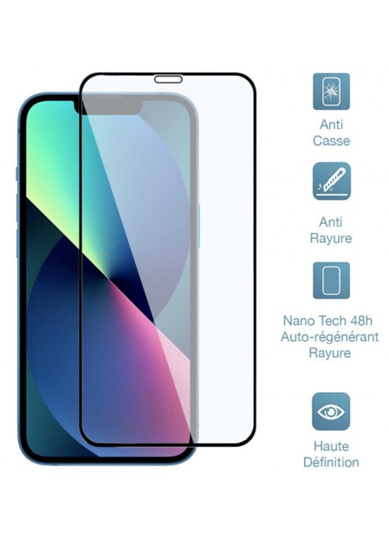 Screen protector with Compatible iPhone 15 Pro, nano ceramic technology that resists dust and electrical charges