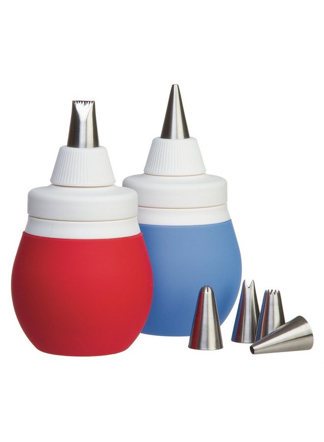 PREPWORKS Prepworks by Progressive 8-Piece Frosting Bulb Decorating Kit (Red) - Image 1