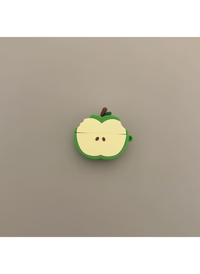 Generic - Ins Stereo Green For Apple Suitable For Airpods Pro1 Generation 2 Generation 3 Generation 4 Generation Bluetooth Earphone Case Protective Cover-Color:Three-dimensional Green For Apple-Applicable Models:Airpods Pro - Image 1