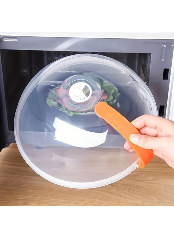 غطاء شفاف للميكروويف مقاوم للحرارة مع مقبض 1 قطعة - Image 4