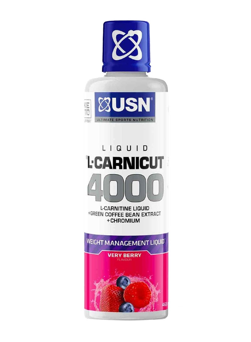 USN Liquid L-Carnicut 4000 Very Berry 465Ml - Image 2