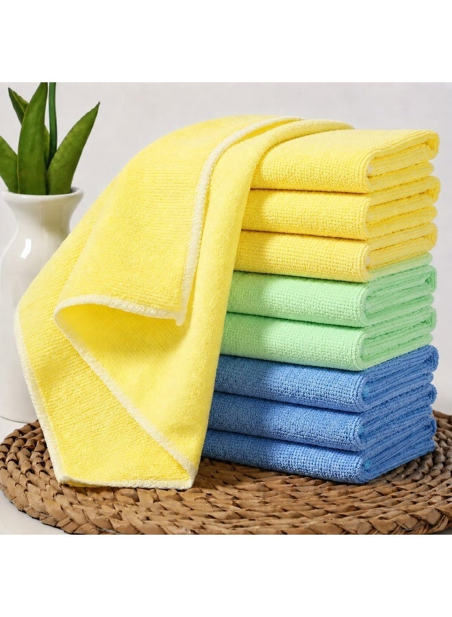 ALMASI 10-Piece Colorful Reusable Microfiber Kitchen Towels – Soft, Super Absorbent, Lint‑Free Dishwashing Cloths – Multi‑Purpose, Durable, Easy to Clean for Home and Kitchen – Microfiber Towels, Cleaning Cloths, Super Absorbent Dish Towels, Home Cleaning Tools, Car Towels, Glass Polishing Towels, Cleaning Supplies. - Image 1