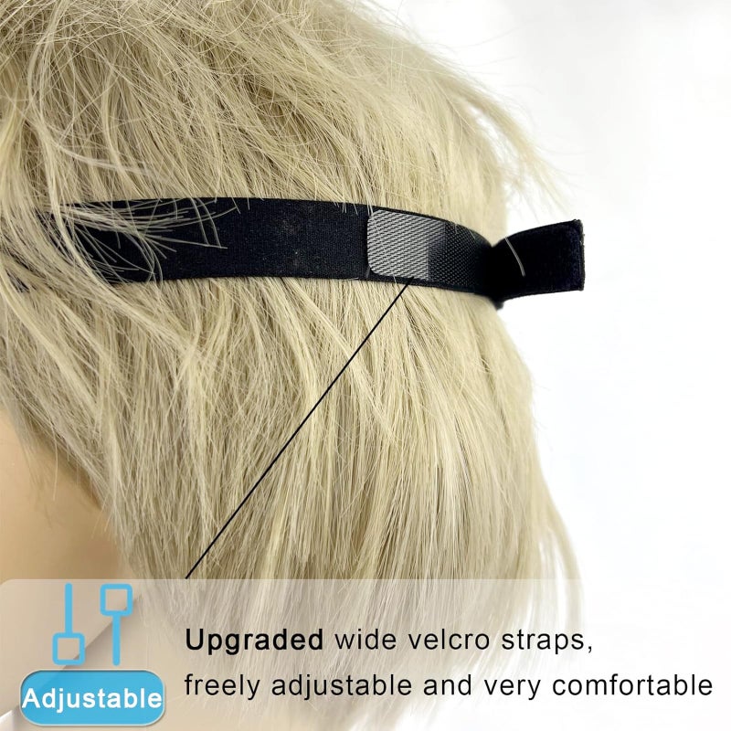 Eye Patches for Adults and Kids, 2 Pcs 3D Eye Patch Black Adjustable Medical Eyepatch for Lazy Eye Amblyopia Strabismus and After Surgery (Right Eye)