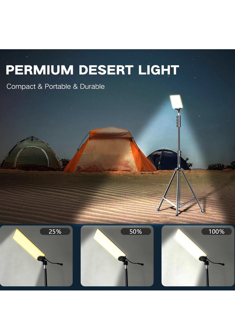 كونبيكس مصباح تخييم صحراوي من onpex بقوة 9600 لومن، مصباح تلسكوبي جديد مع ضوء صيد مثالي للتخييم في الهواء الطلق والحفلات والأماكن العامة وأي أنشطة خارجية - Image 3
