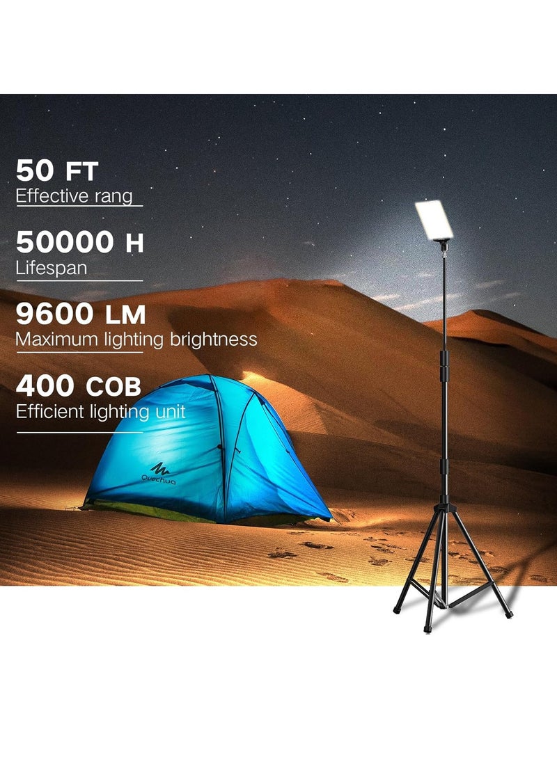كونبيكس مصباح تخييم صحراوي من onpex بقوة 9600 لومن، مصباح تلسكوبي جديد مع ضوء صيد مثالي للتخييم في الهواء الطلق والحفلات والأماكن العامة وأي أنشطة خارجية - Image 4