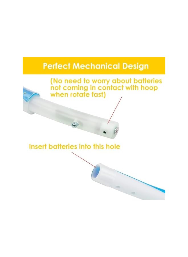 PROMASS حلقة رقص مضيئة LED للبالغين والأطفال، معدات لياقة بدنية بتغيير تلقائي للألوان (الحجم: 90) - Image 4