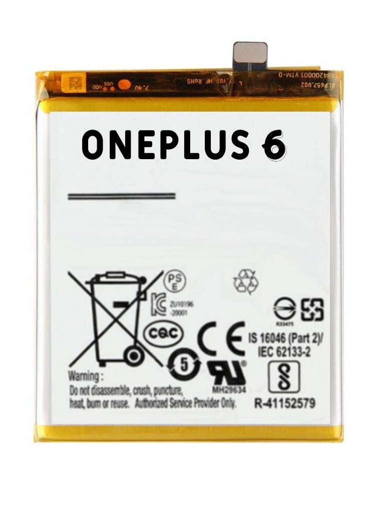 HYX - Replacement High Quality Original Battery For OnePlus 6 - Image 1