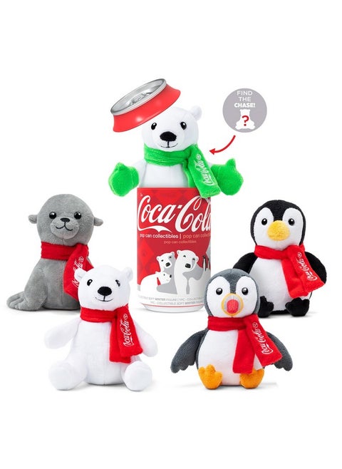 Pop Cans! Collectible 5" Plush Stuffed Animal In 12Oz Can - Character Will Vary - Collect Them All!