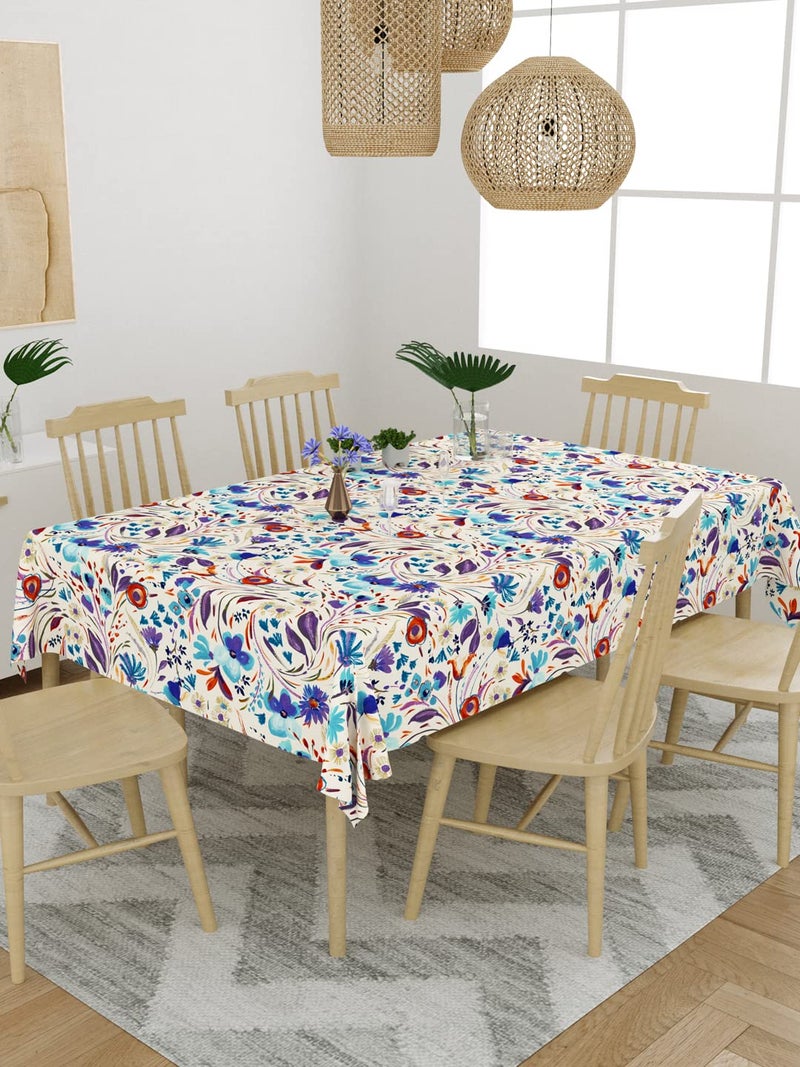 EVER HOME 100 Cotton 4 to 6 Seater Dining Table ClothTable CoverRectangular 58 inch x 88 inch Pack of 1 - Image 2