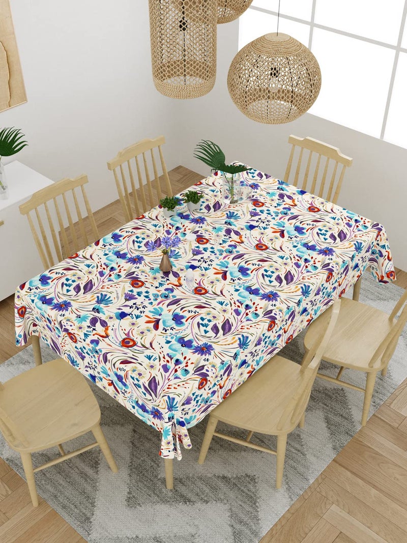 EVER HOME 100 Cotton 4 to 6 Seater Dining Table ClothTable CoverRectangular 58 inch x 88 inch Pack of 1 - Image 3