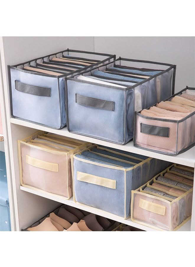 Generic - 5 Pcs Ikea Style Dormitory Closet Organizer For Bra Socks Underwear/Home Separated Underwear Storage Box-Grey - Image 1