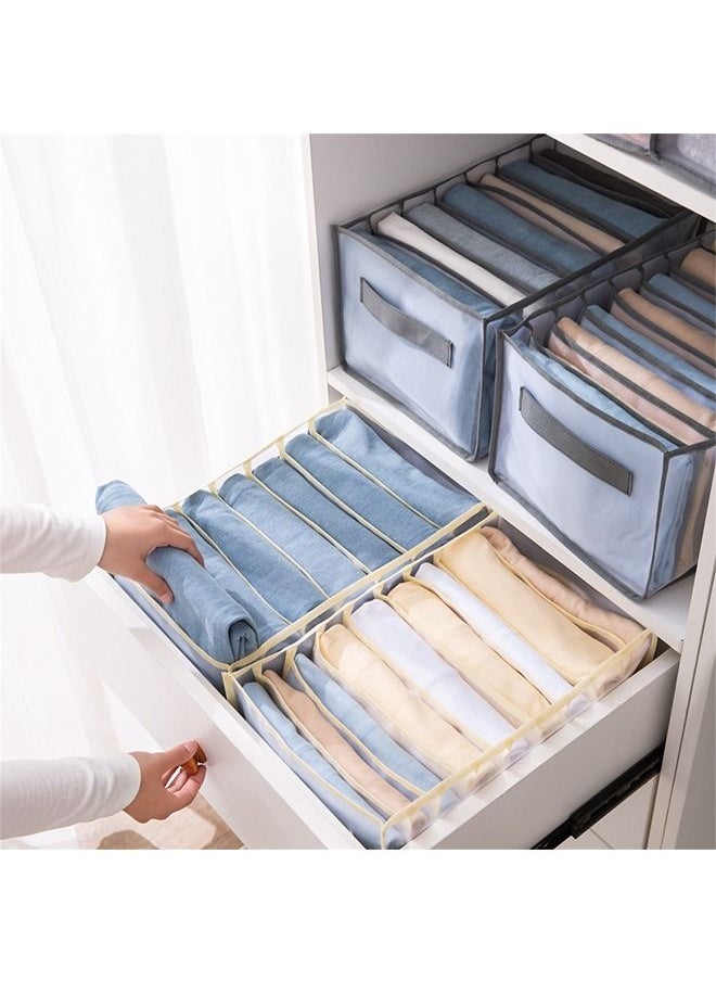 Generic - 5 Pcs Ikea Style Dormitory Closet Organizer For Bra Socks Underwear/Home Separated Underwear Storage Box-Grey - Image 1