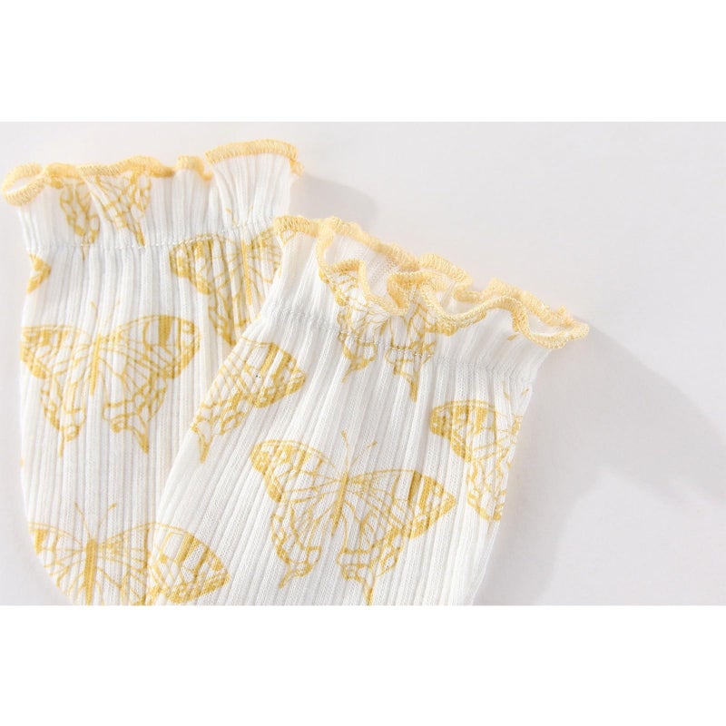JELYLOVE 5 Pack Unisex New Born Boy Girls No Scratch Mittens Cotton Soft Baby Gloves Accessory 0-3 Months Infant Essentials - Image 3