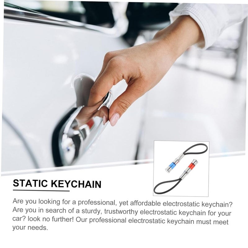 Cabilock 4pcs Electrostatic Keychain for Car Portable Static Discharger Static for Daily Use Compact Design for Easy Carrying - Image 2