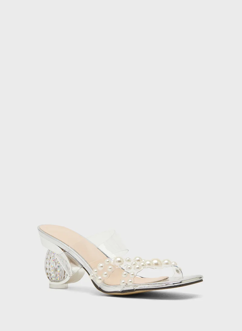 ايلا Embellished Heeled Sandal
