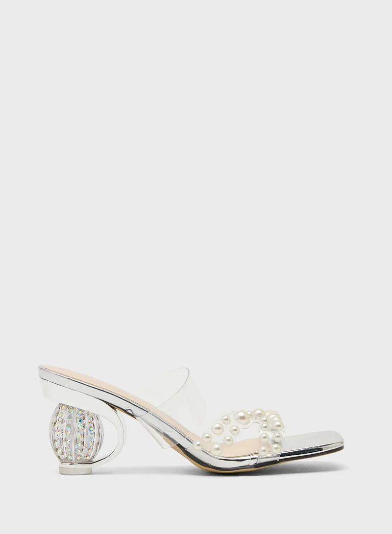 ايلا Embellished Heeled Sandal