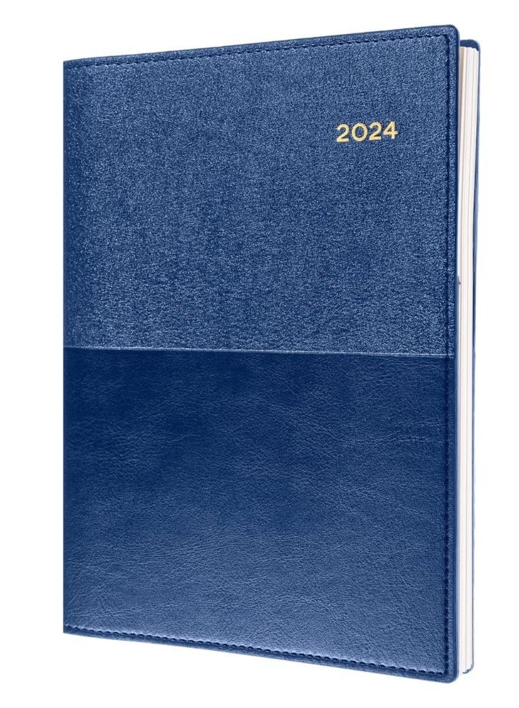 Collins Collins Valour 2024 Diary A5 Day to a Page (with Appointments) - Lifestyle Planner and Organiser for Office, Work, Personal and Home - January to December - Daily - Navy - VAL251.59-24  - Image 1
