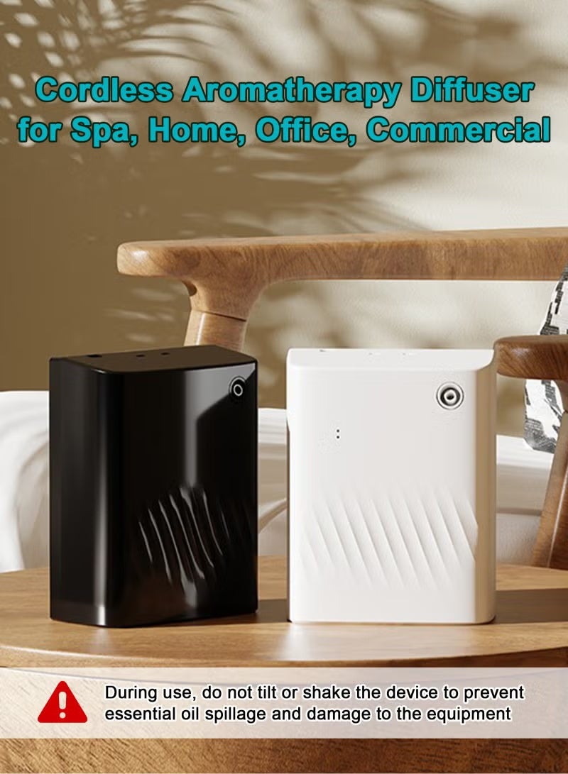 والالا جهاز توزيع الزيوت العطرية الكهربائي المتقدم، موزع رائحة ذكي مزود بتقنية البلوتوث، موزع معطر جو محمول للمنزل والمكتب والفندق، 200 مل، لون أسود - Image 4