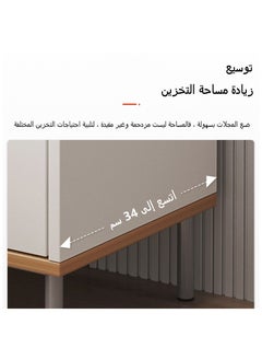 اديببولا لوحة هندسية MDF ذات سعة كبيرة لتخزين طاولة القهوة بجانب السرير ومنضدة مع درج  - Image 5