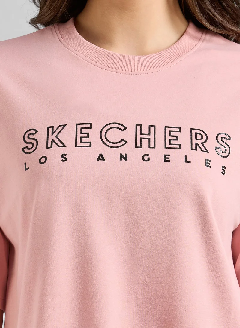 SKECHERS Gel Print Graphic T-Shirt