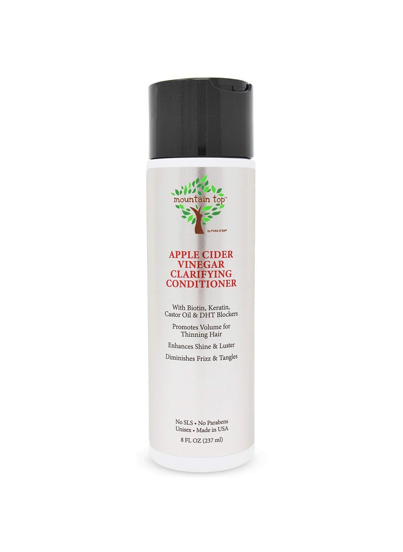 MOUNTAIN TOP - MOUNTAIN TOP Apple Cider Vinegar ACV Conditioner with Biotin Keratin Caffeine Castor Oil Key Active, 8 Fl Oz - Image 1
