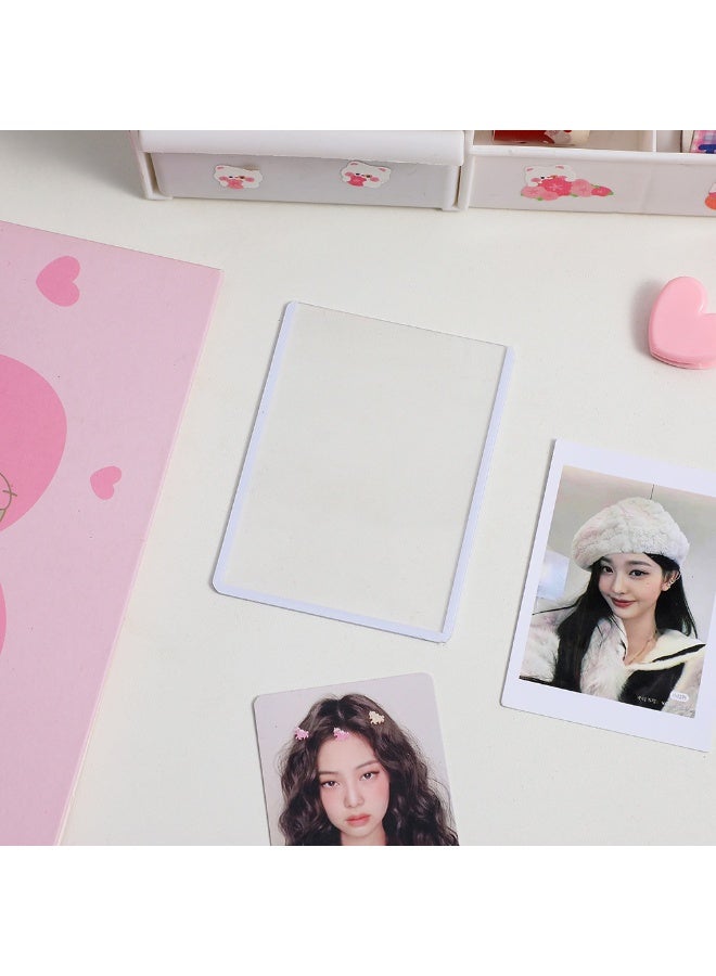 NIBEMINENT 1 - Piece B8 Kpop Photo Card Holder Pendant Key Chain ID Badge Holder ID Card Holder Photo Card Protector for School ID Office ID Access Card for Women Girls - Image 1