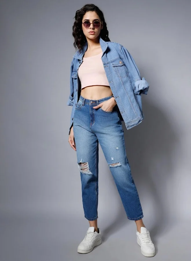HIGH STAR Women Blue Jeans