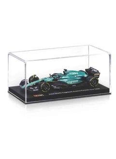 Bburago Bburago 1:43 Scale Aston Martin AMR23 Model - Includes Driver Helmet, Acrylic Case  - Image 1