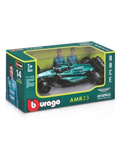 Bburago Bburago 1:43 Scale Aston Martin AMR23 Model - Includes Driver Helmet, Acrylic Case  - Image 3