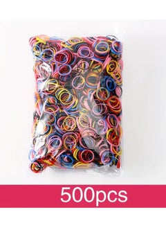 Kormesic 500-Piece Assorted Color Elastic Hair Ties, Durable, Alcohol-Free Styling Bands for All Hair Types, Simple & Stylish Ponytail Holders, Hair Accessories  - Image 1