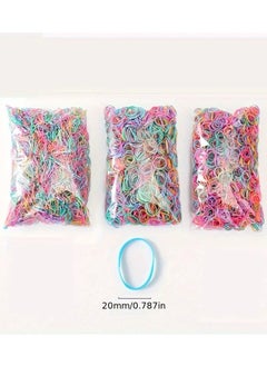 Kormesic 500-Piece Assorted Color Elastic Hair Ties, Durable, Alcohol-Free Styling Bands for All Hair Types, Simple & Stylish Ponytail Holders, Hair Accessories  - Image 2