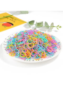 Kormesic 500-Piece Assorted Color Elastic Hair Ties, Durable, Alcohol-Free Styling Bands for All Hair Types, Simple & Stylish Ponytail Holders, Hair Accessories  - Image 4
