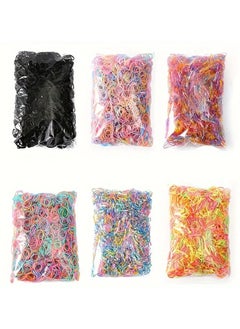 Kormesic 500-Piece Assorted Color Elastic Hair Ties, Durable, Alcohol-Free Styling Bands for All Hair Types, Simple & Stylish Ponytail Holders, Hair Accessories  - Image 5