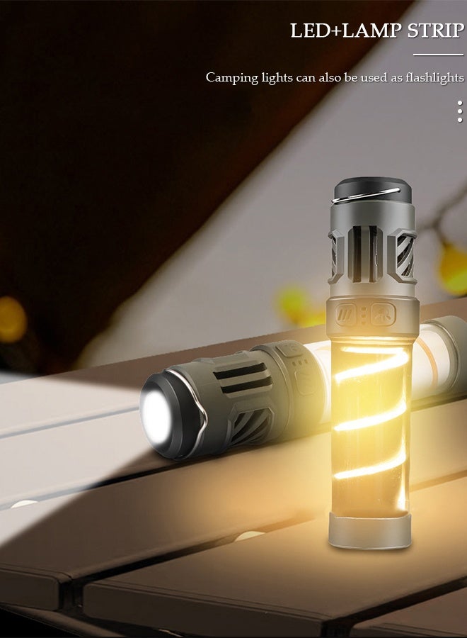 DUNISO 3 في 1 مصابيح تخييم طاردة للبعوض متعددة الوظائف مع حامل مغناطيسي قابل للفصل 5 أوضاع إضاءة مصباح تخييم سريع الشحن مصباح يدوي مقاوم للماء للتخييم في الهواء الطلق - Image 3