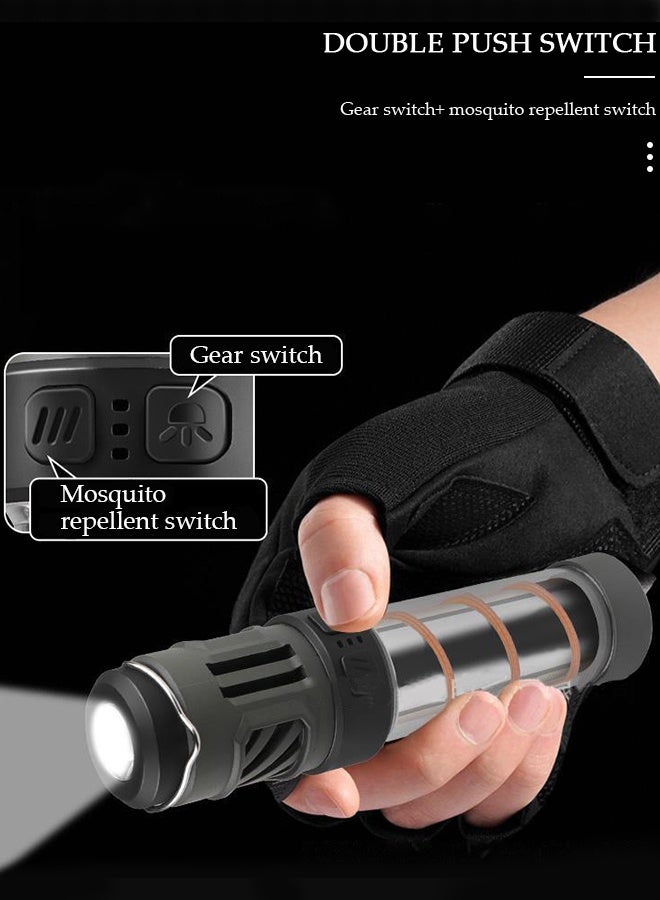 DUNISO 3 في 1 مصابيح تخييم طاردة للبعوض متعددة الوظائف مع حامل مغناطيسي قابل للفصل 5 أوضاع إضاءة مصباح تخييم سريع الشحن مصباح يدوي مقاوم للماء للتخييم في الهواء الطلق - Image 4