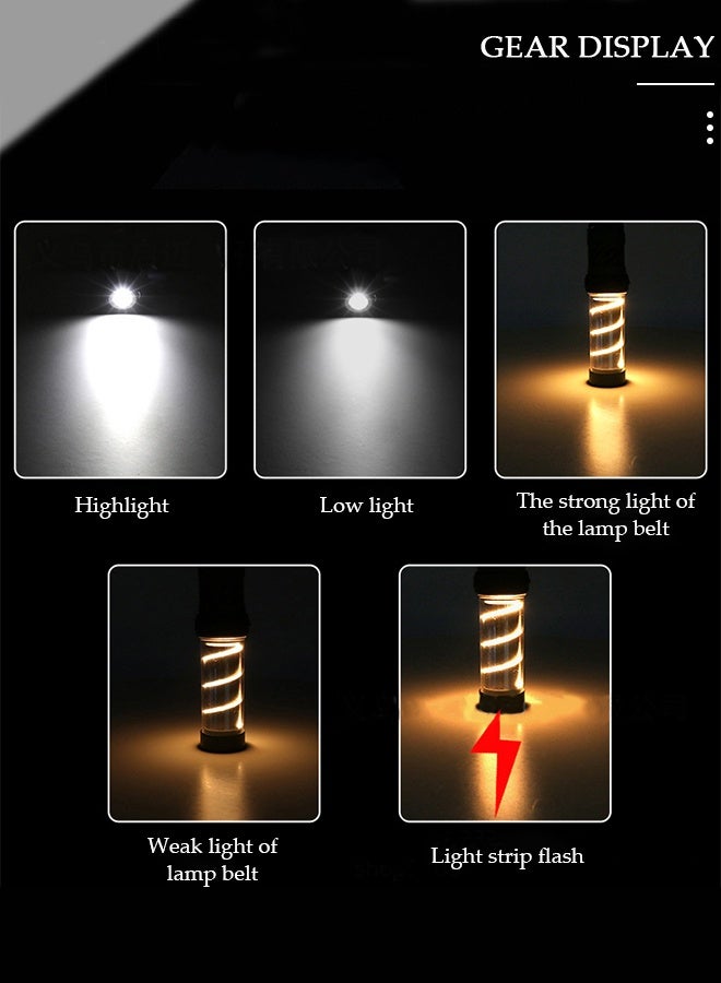 DUNISO 3 في 1 مصابيح تخييم طاردة للبعوض متعددة الوظائف مع حامل مغناطيسي قابل للفصل 5 أوضاع إضاءة مصباح تخييم سريع الشحن مصباح يدوي مقاوم للماء للتخييم في الهواء الطلق - Image 5