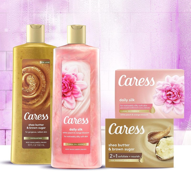 Caress Hydrating Body Wash with Pump For Noticeably Silky Soft Skin Daily Silk Extract and Floral Oil Essence 254 oz - Image 5