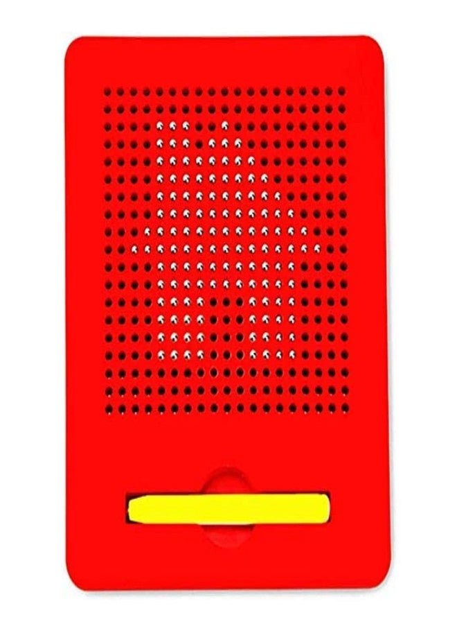 PANCIKAA Magnetic Drawing Pad with Stylus Pen & 10 Pattern Card | Magnet for Kids - Metal Bals | Erasable Doodle Writing Board | Random Color - 380 Magnets | Sketch Pands for Kid/Child - Image 1