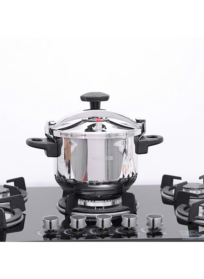 Royalford Stainless Steel Lightweight And Durable Home Kitchen Pressure Cooker With Lid 5Liters - Image 1