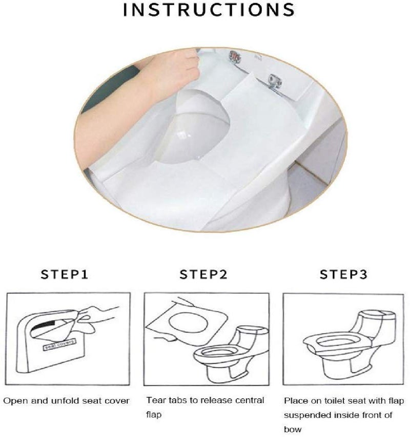 PRO365 Disposable Toilet Seat Covers/Protect/Bacteria/Skin Infection (10 Pack) - Image 5
