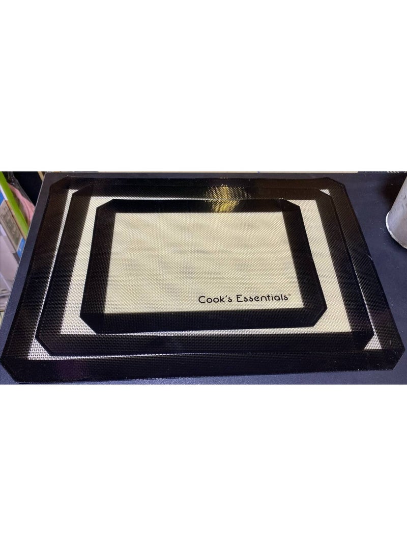 مفرش الفرن والعجين سيليكون حراري بيدخل الفرن الميكرويف وغسالة الاطباق طقم 3 قطع مقاسات  20*30 -25*35 -30*40 - Image 2