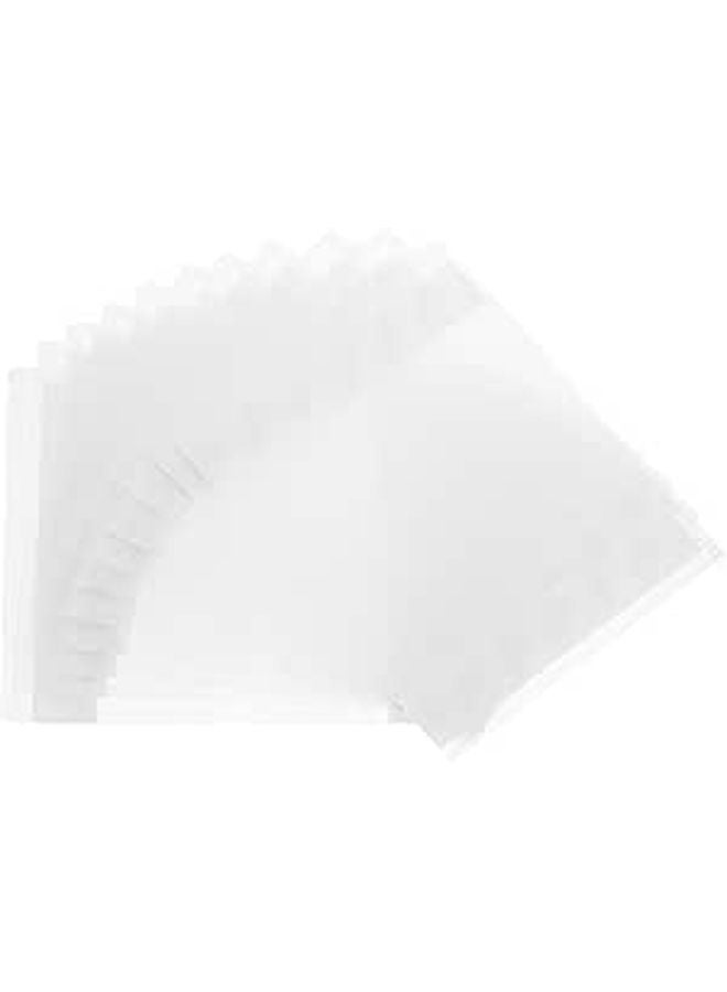 10 Pack Transparent File Pockets A4 Size Document Holders For Bills Invoices Office Supplies - Image 1