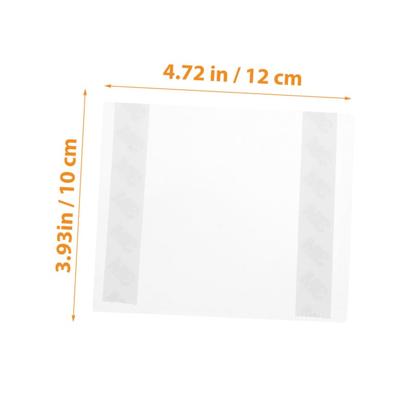 10 Pack Transparent File Pockets A4 Size Document Holders For Bills Invoices Office Supplies - Image 3