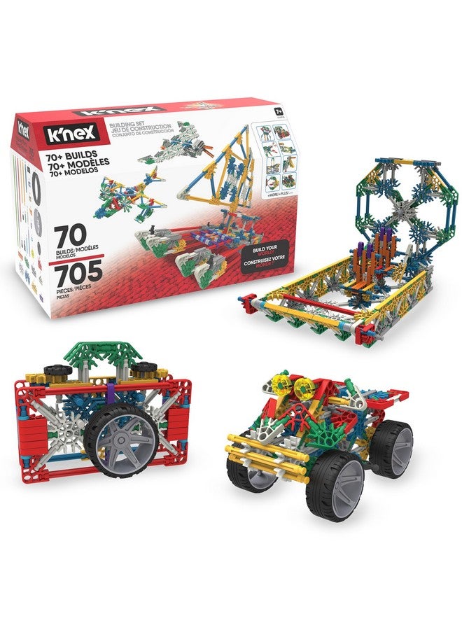 K'NEX - 70 Model Building Set‚ 705 Pieces, STEM Learning, Creative Play Set‚ Ages 7+ - Image 1