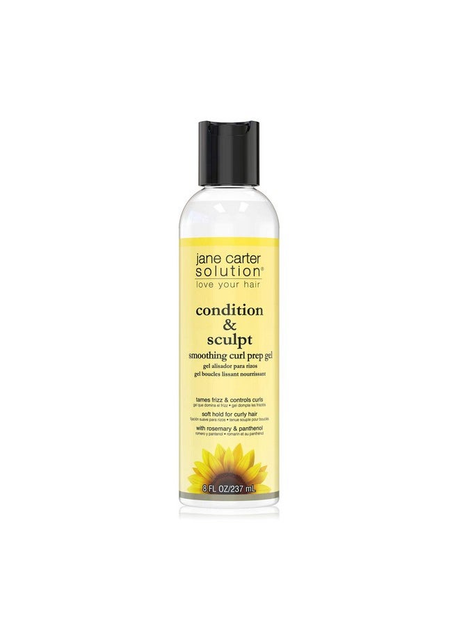 Jane Carter Solution - Condition & Sculpt Smoothing Curl Prep Gel (8Oz) Soft Hold Smoothing Moisturizing - Image 1