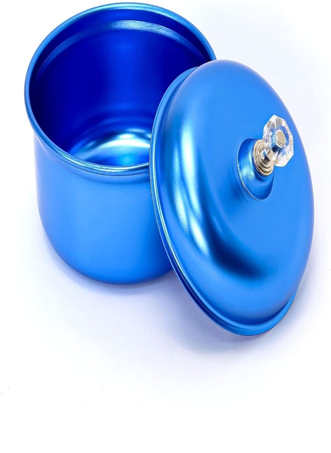 AKDC Decorative Aluminum Sugar Bowl/Box/Jar/Container/Pot With Lid, Unique Crystal Candy And Dry Fruits Bowl, Perfect For Home And Gift (12X9Cm)  - Image 2