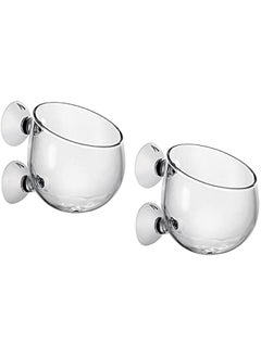 Generic Aquarium Plant Holder 2 Pieces Suction Cup Glass Plant Pots for Fish Tank  - Image 1