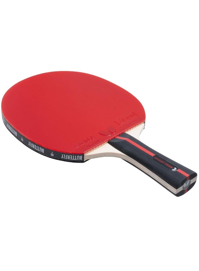 BUTTERFLY Ovtcharov Striker Professional Table Tennis Racket for Ambitious Table Tennis Players ITTF Approved for Competitions Extremely Grippy Sticky Pads for Maximum Spin 44906901011111 - Image 4