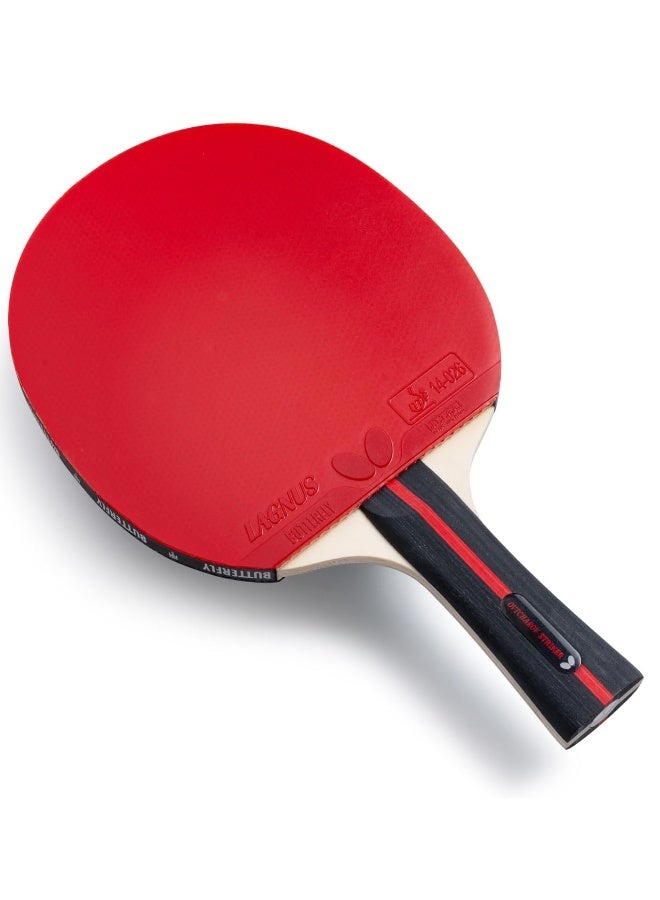 BUTTERFLY Ovtcharov Striker Professional Table Tennis Racket for Ambitious Table Tennis Players ITTF Approved for Competitions Extremely Grippy Sticky Pads for Maximum Spin 44906901011111 - Image 3