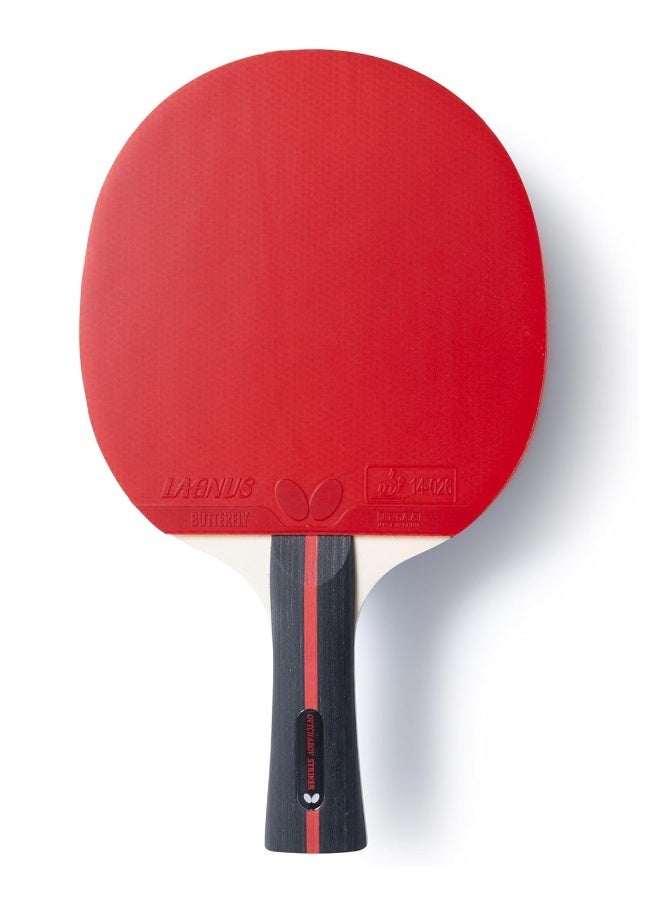 BUTTERFLY Ovtcharov Striker Professional Table Tennis Racket for Ambitious Table Tennis Players ITTF Approved for Competitions Extremely Grippy Sticky Pads for Maximum Spin 44906901011111 - Image 2